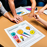 Signature Strengths in Action**

*Prompt:* A diverse group of people collaborating on a community project, each visibly utilizing their unique strengths – one person leading with confident communication, another brainstorming creatively with colorful designs, a third listening empathetically to someone’s concerns, and a fourth organizing materials with precision. Focus on bright, encouraging lighting and expressions of joyful engagement.

**